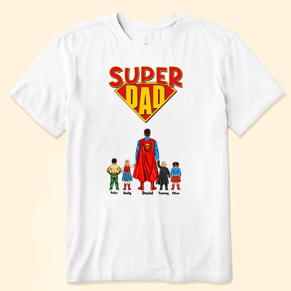 Super Hero My Super Dad Do You Know - Gift For Father's Day - Personalized TShirt - Image 2