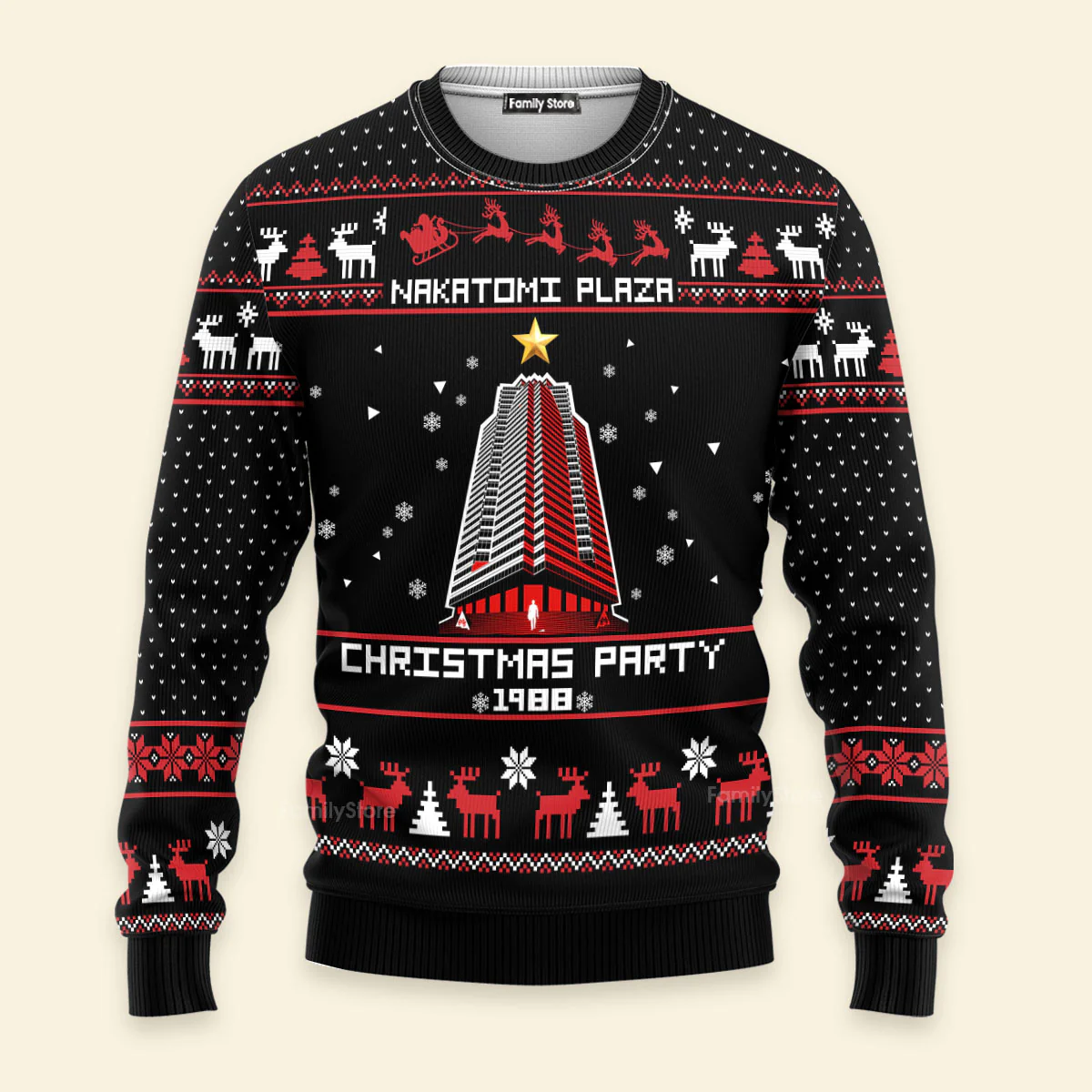 Nakatomi Plaza Christmas Party - Funny Ugly Sweatshirt