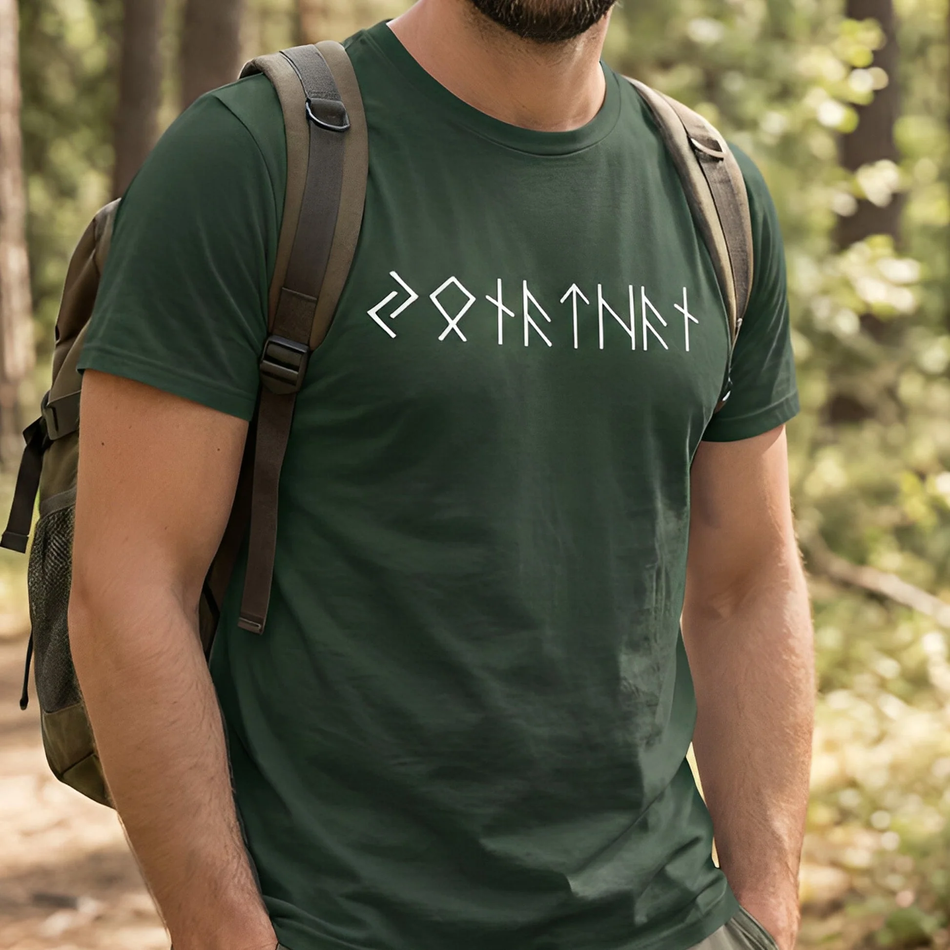 Name In Runes Viking - Personalized Shirt - Gift For Dad