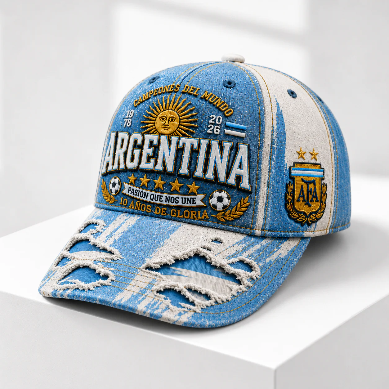 National Football Team Global Championship 2026 Argentina - Classic Cap - Gifts For Soccer Lovers, Sports Fans - Image 3