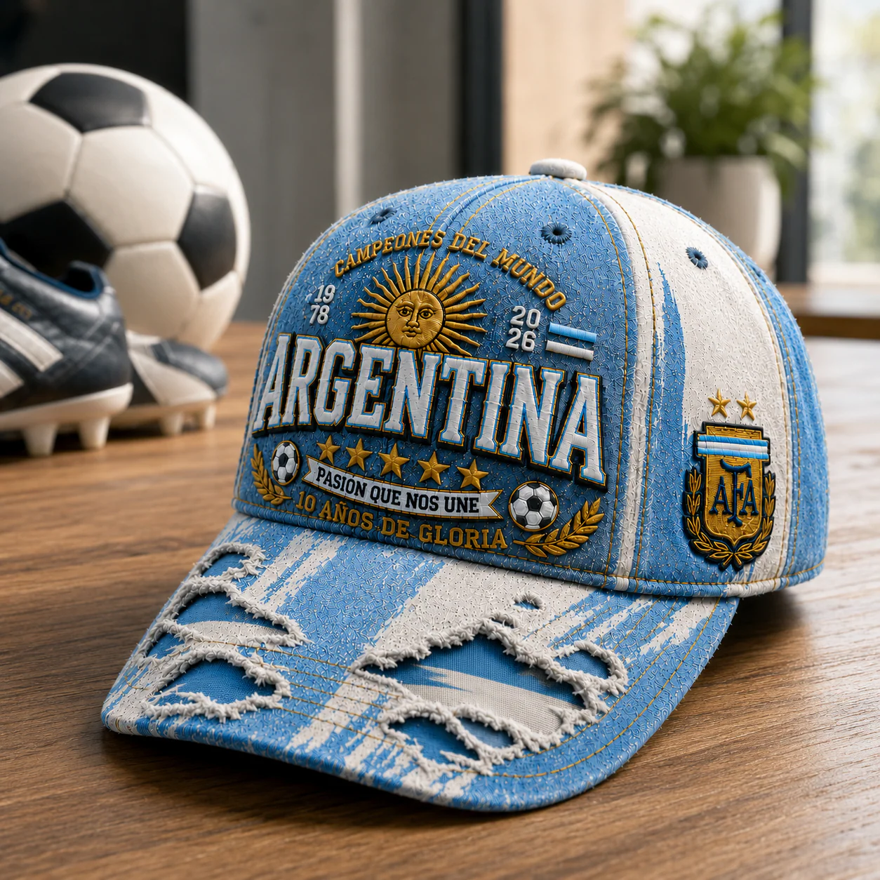 National Football Team Global Championship 2026 Argentina - Classic Cap - Gifts For Soccer Lovers, Sports Fans - Image 4