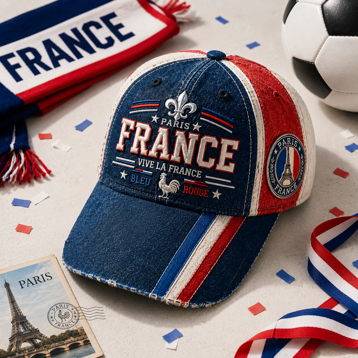 National Football Team Global Championship 2026 France- Classic Cap - Gifts For Soccer Lovers, Sports Fans