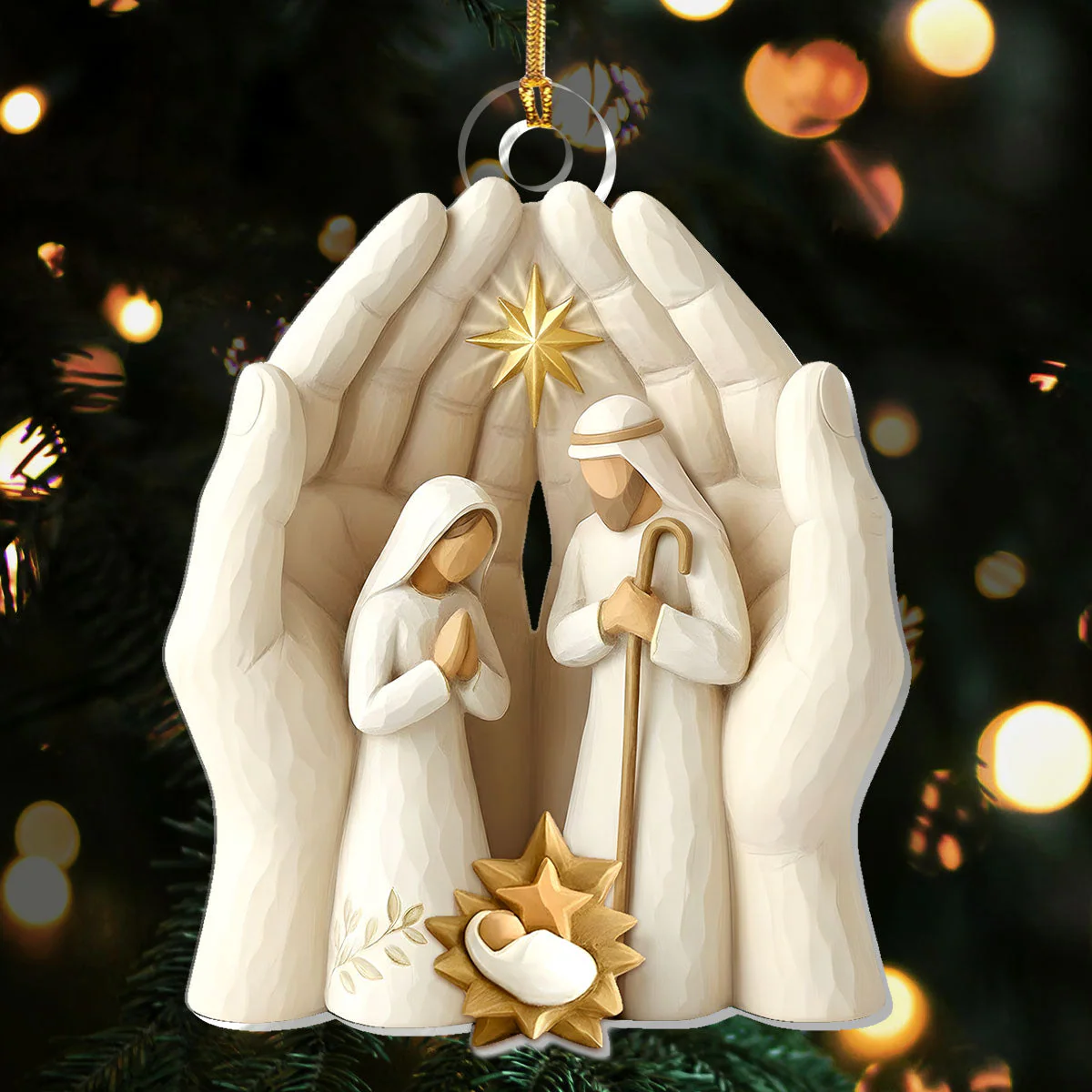 Nativity Of Faith - 1-Layer Acrylic Ornament - Gift for Christmas, for Family HL128
