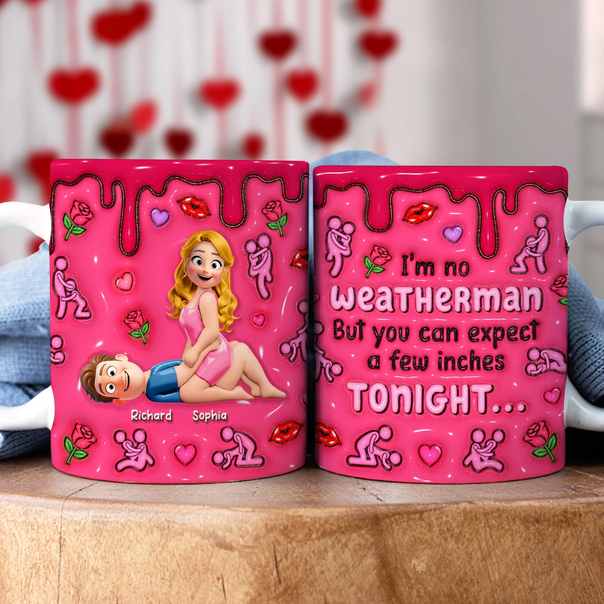 Naughty Couple You Can Expect A Few Inches Tonight - Personalized Mug - Gift For Couples | GR10 NL122