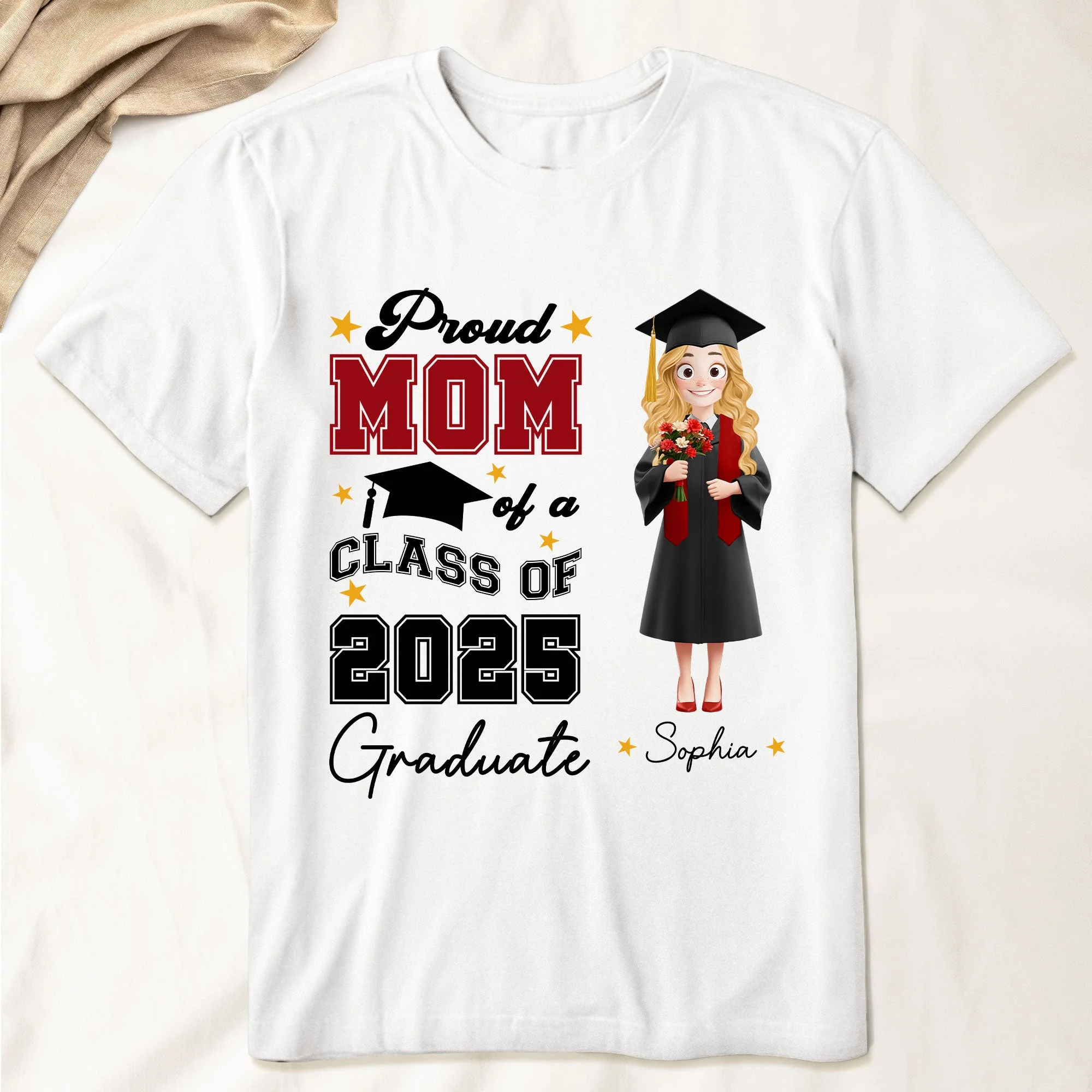 New Version Proud Family Of A Graduate - Personalized Shirt - Graduation Gift For Mom | CLTC02 NA94 - Image 2
