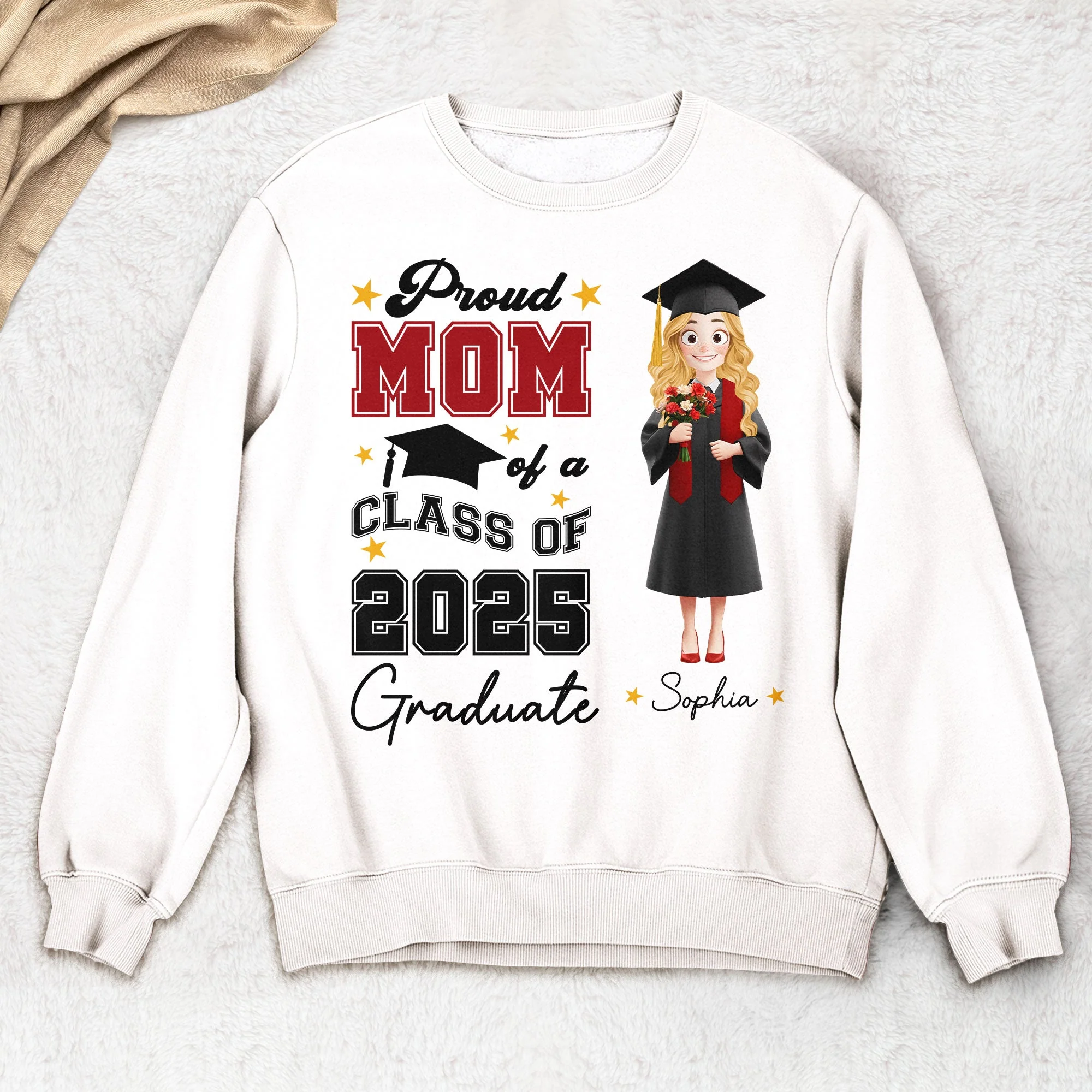 New Version Proud Family Of A Graduate - Personalized Shirt - Graduation Gift For Mom | CLTC02 NA94 - Image 3