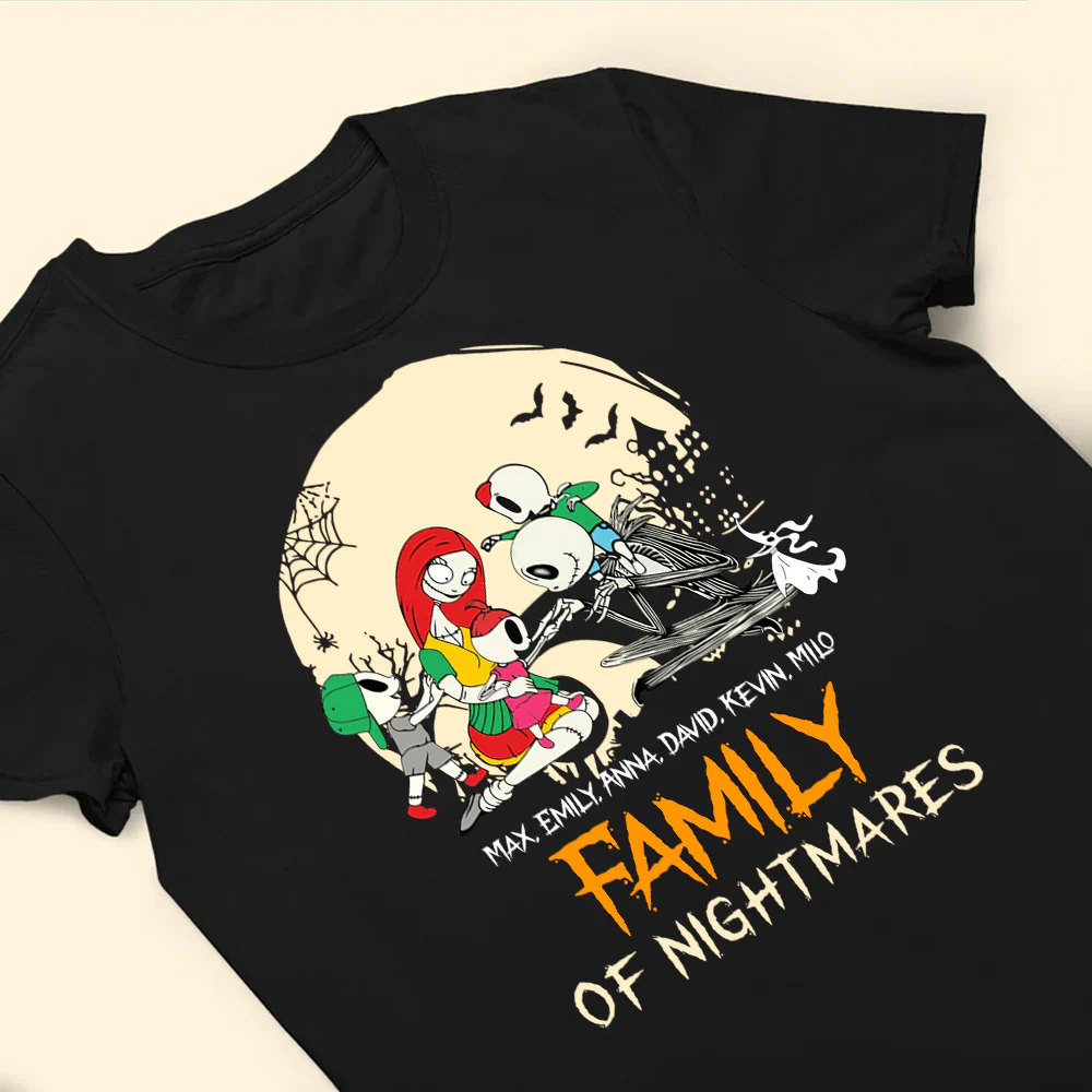 Mom Nightmare Horror Characters - Gift For Mom- Personalized TShirt - CL14 NA94 - Image 4