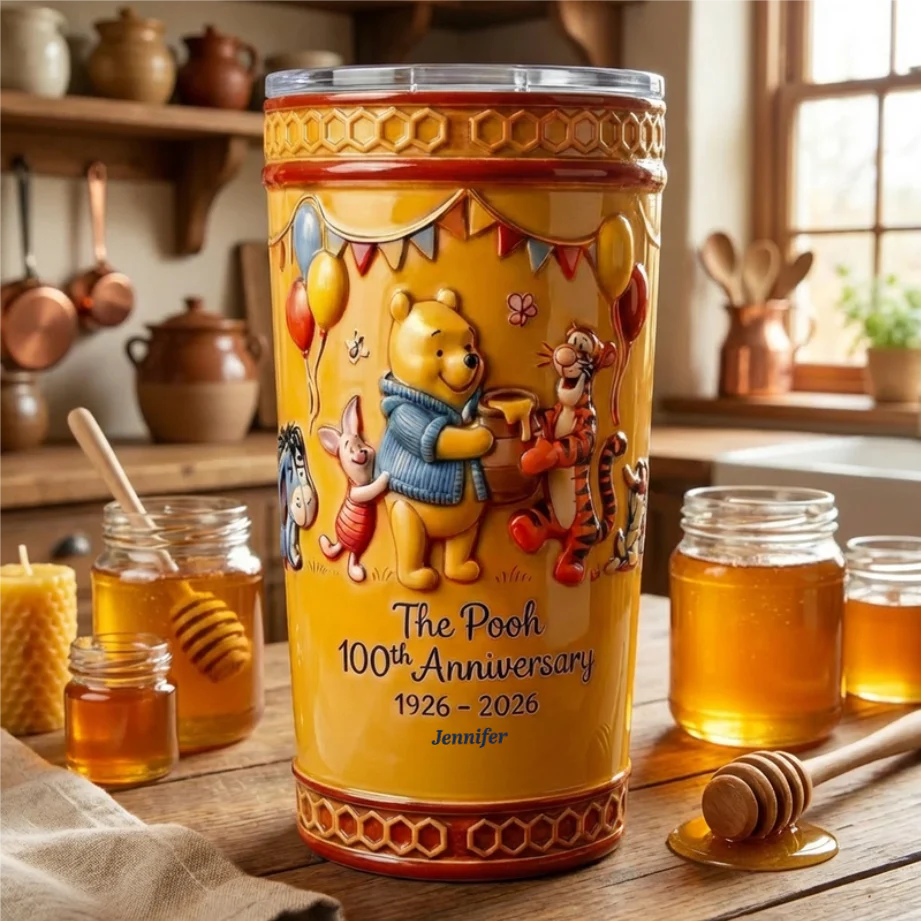 DSNY Honey Bear 100th Anniversary Together - Personalized Tumbler - Gift For Movie Fans NL122