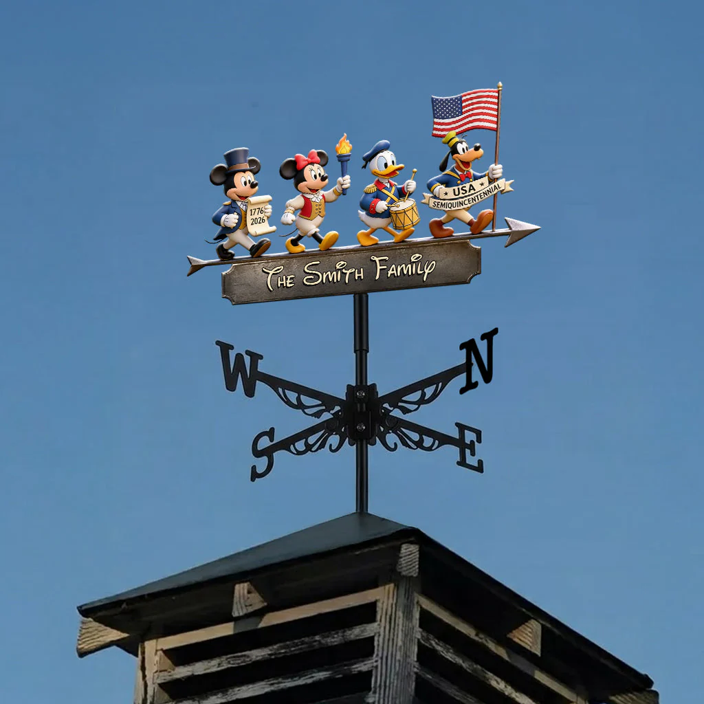 MkMo Celebrate 250 Years Of America Freedom - Personalized Weather Vane - Gift For Patriots, Family - Image 5