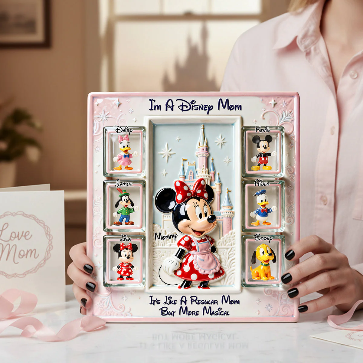 MkMo Magic Mouse Best Mom Ever - Personalized Custom Shaped Acrylic Plaque - Gift For Mom, Movie Fans NL122