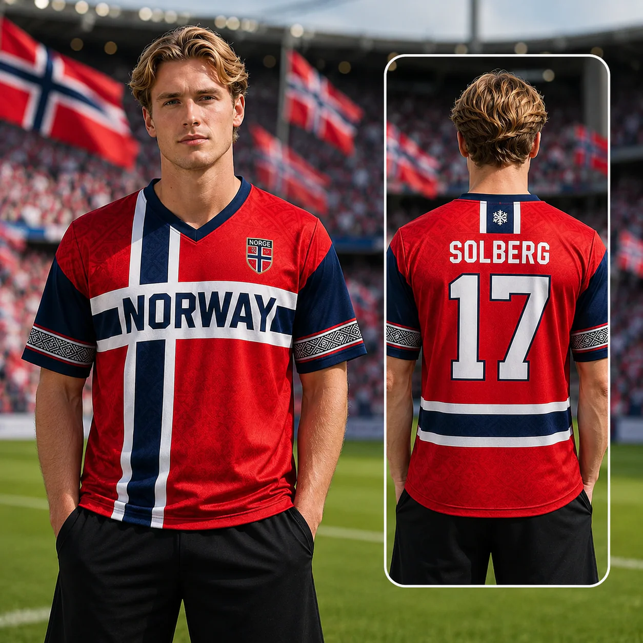 Norway Global Football Championships 2026 - Personalized Soccer Jersey - Gifts For Sport Fans - Image 2