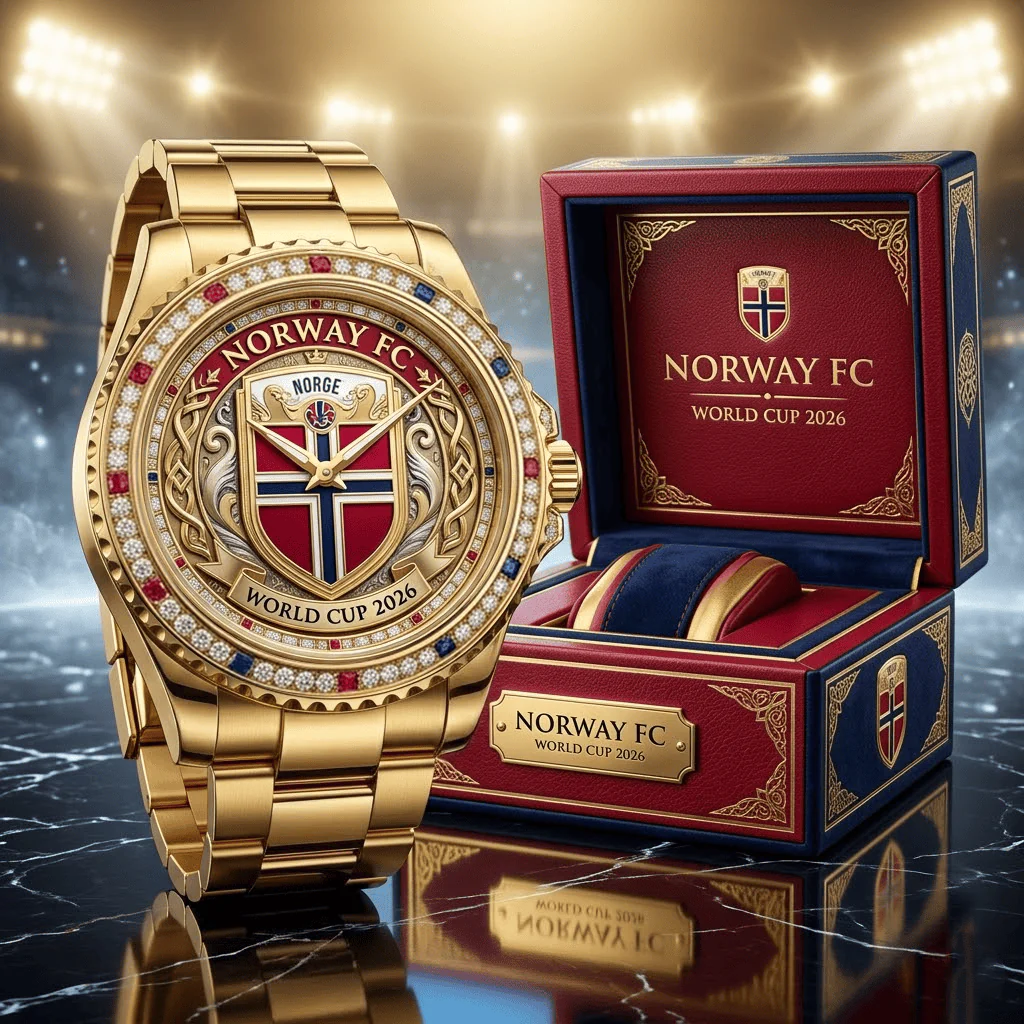 Norway Global Soccer Championship 2026 - Men's Wrist Watch - Gift For Sport Lovers, Football Fans