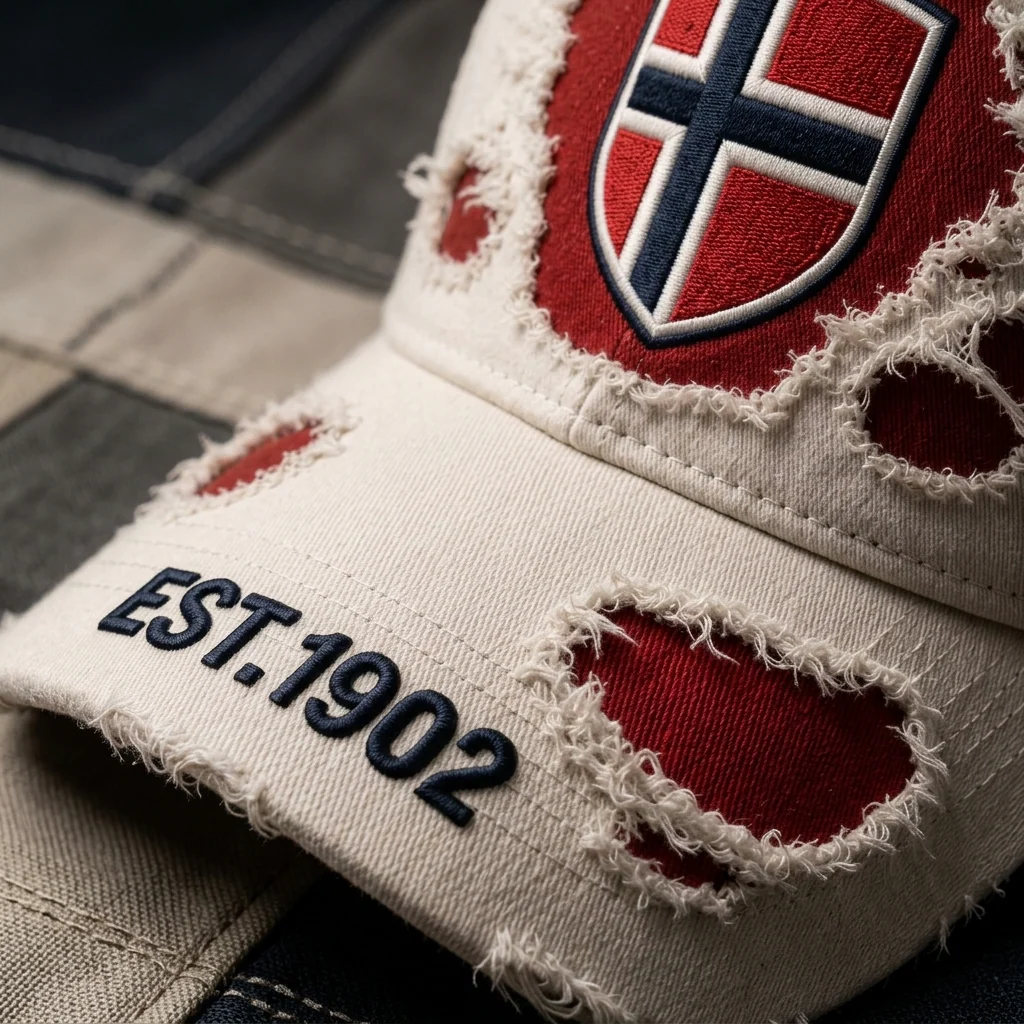 Norway National Football Team Distressed - Classic Cap - Gifts For Football Lovers, Sports Fans - Image 2