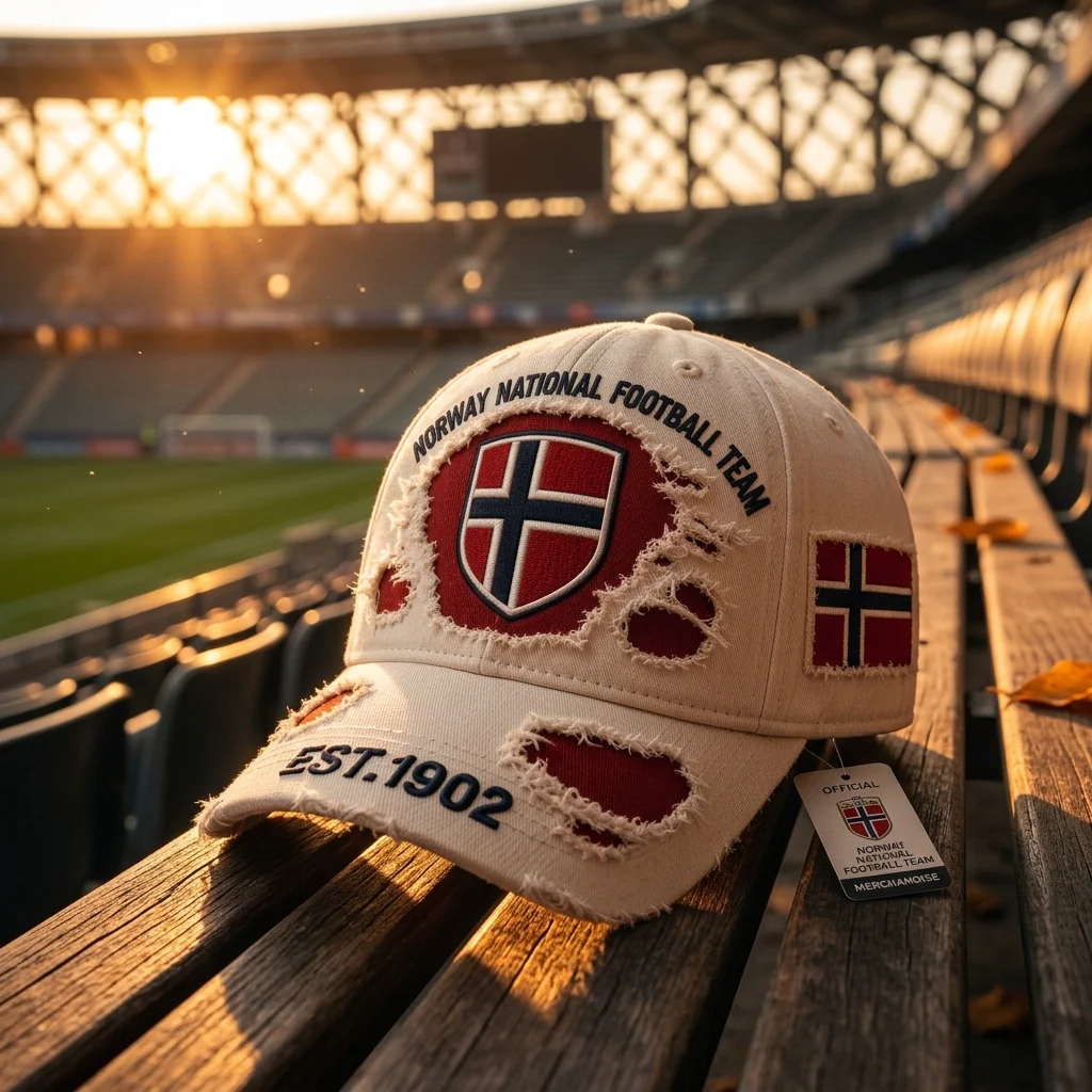 Norway National Football Team Distressed - Classic Cap - Gifts For Football Lovers, Sports Fans - Image 3