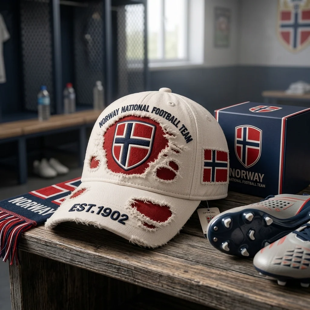 Norway National Football Team Distressed - Classic Cap - Gifts For Football Lovers, Sports Fans - Image 5