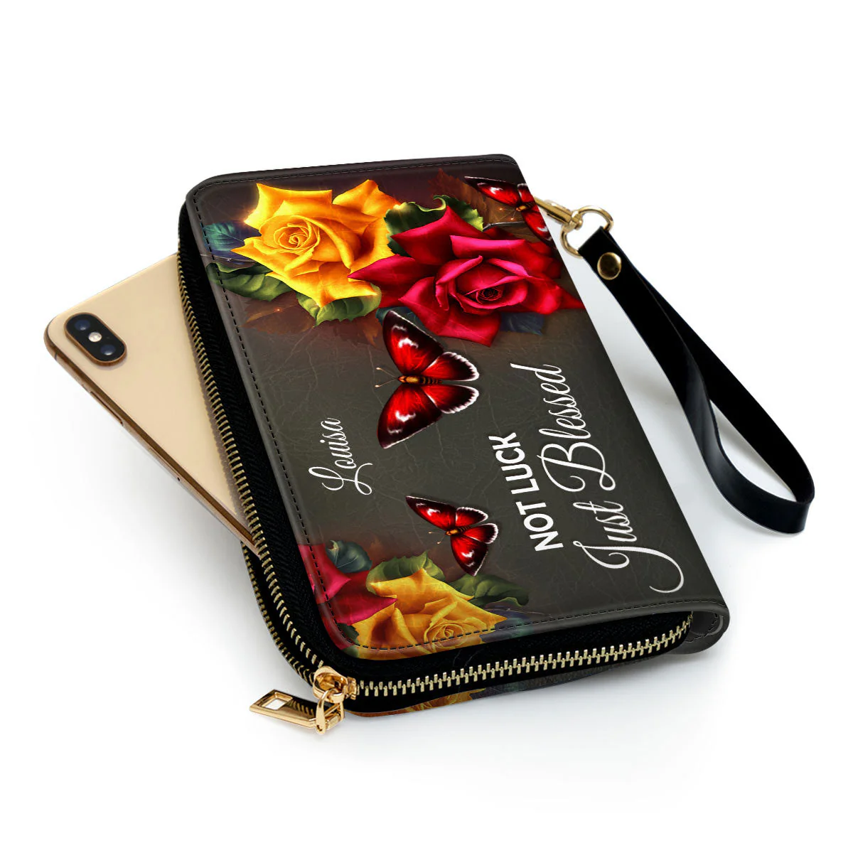 Not Luck, Just Blessed - Beautiful Personalized Leather Long Wallets - AT4081324 - Image 5