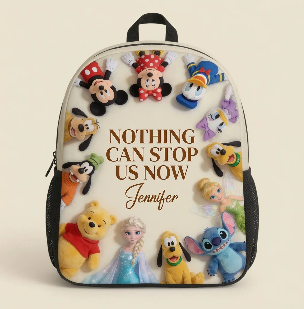Nothing Can Stop Us Now -  Personalized Backpack, Lunch Bag, Pencil Case & Water Bottle - Back to School Gift - DSNY - Image 3