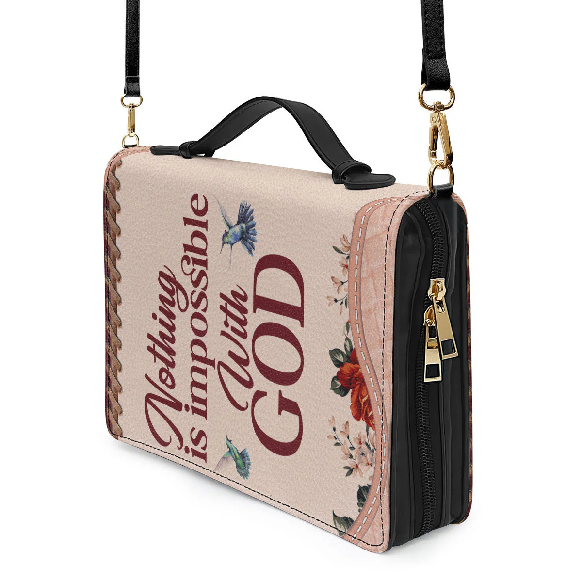 Nothing Is Impossible With God - Beautiful Personalized Bible Covers - AT4082459 - Image 5