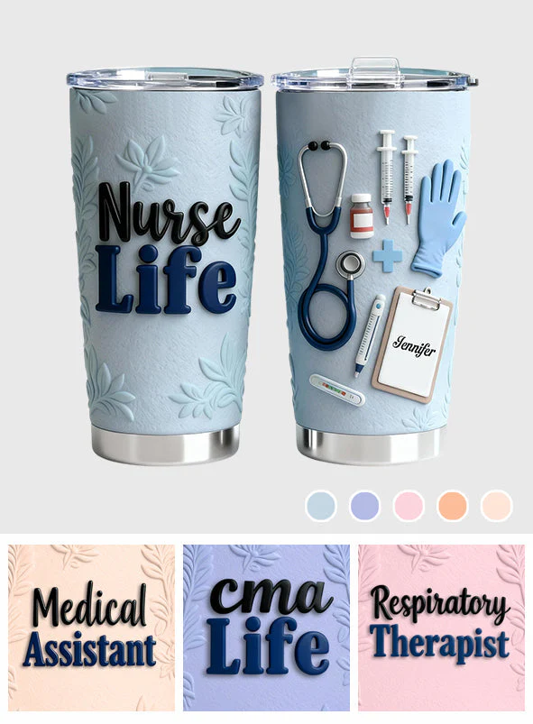 Nurse Life Healthcare Worker - Personalized Tumbler - Gift For Nurse HN02 - Image 5