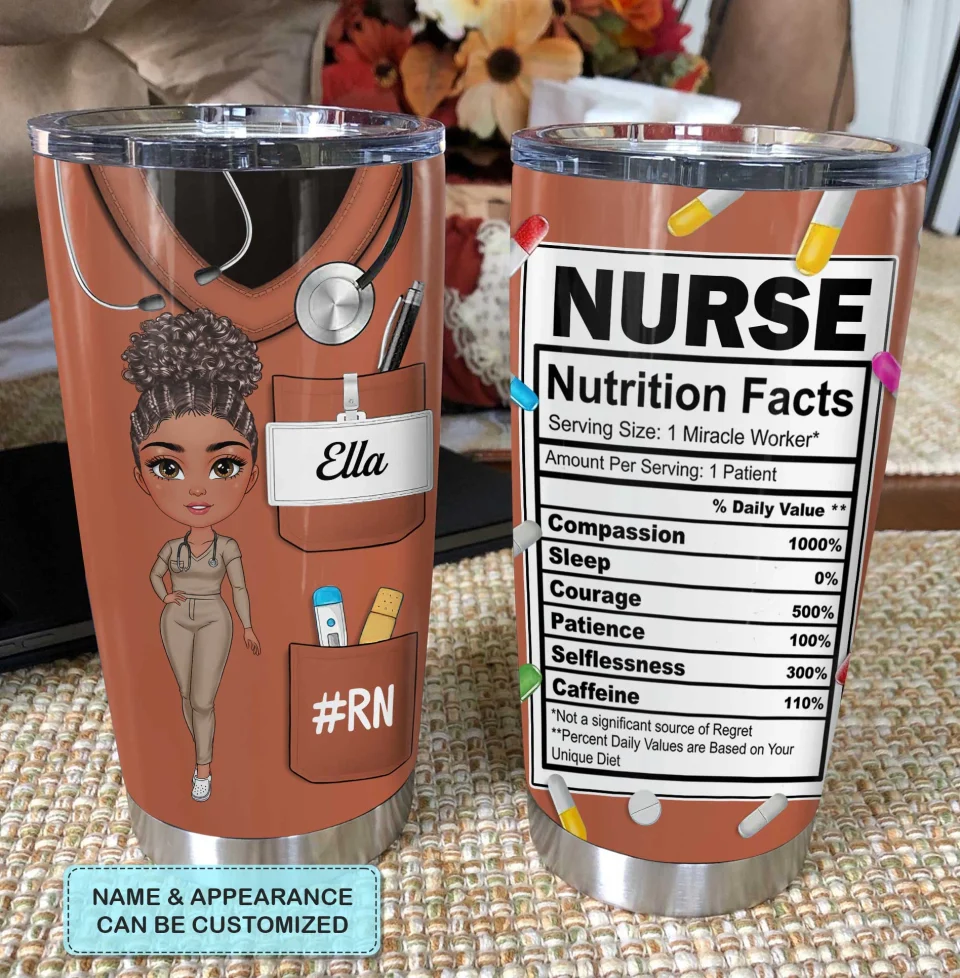 Nurse Life Pretty Doll - Personalized Tumbler - Gift For Nurse | NR4 HH01 - Image 5
