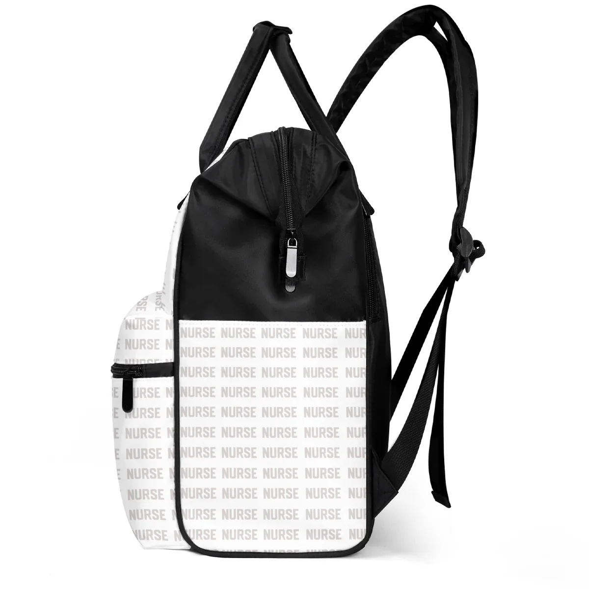 Nursing Is A Work Of Heart - Personalized Duckbilled Backpack - Gift For Nurse HN02 - Image 4