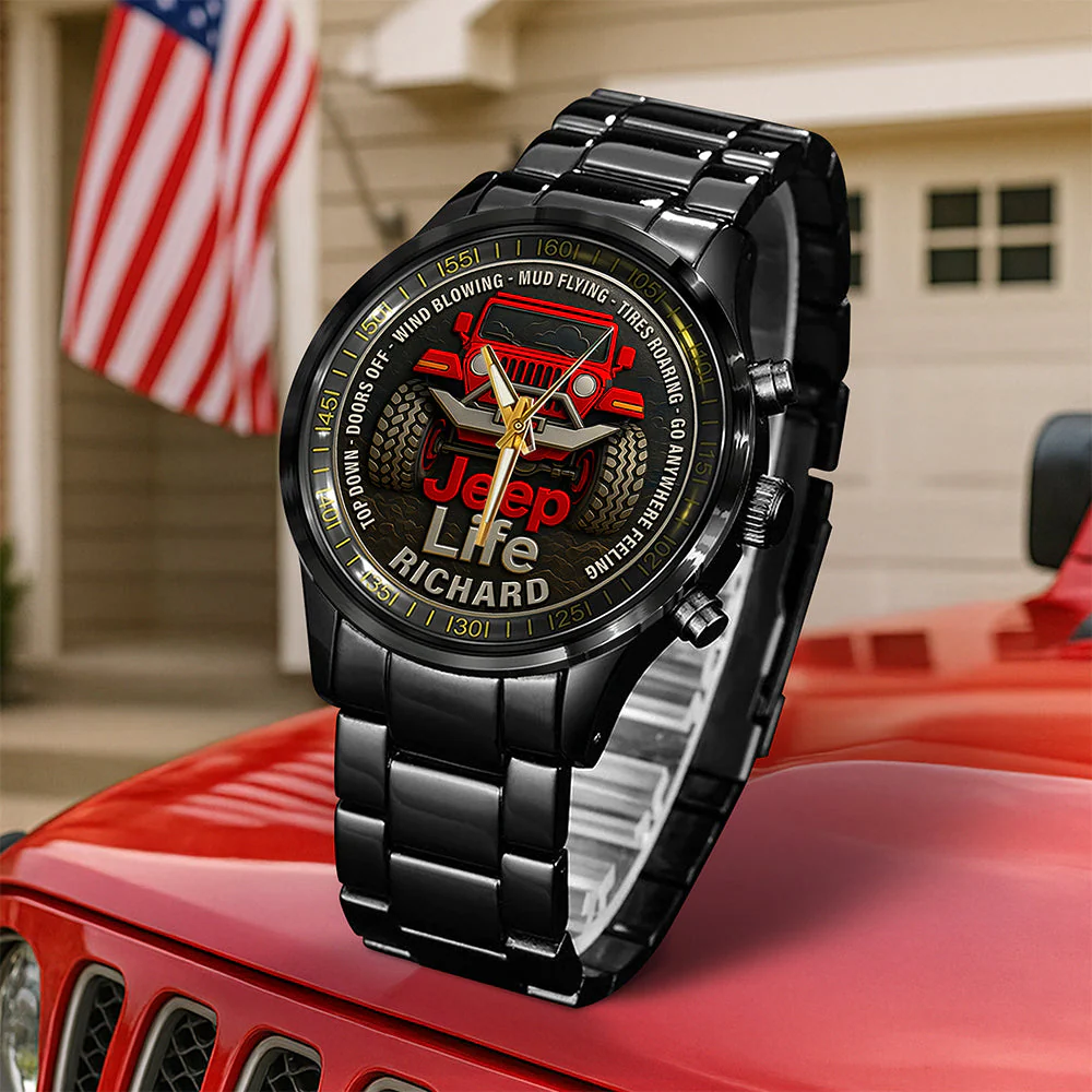 Off-road Car - Personalized Hand Watch - Gift For Men, Off-road Lovers