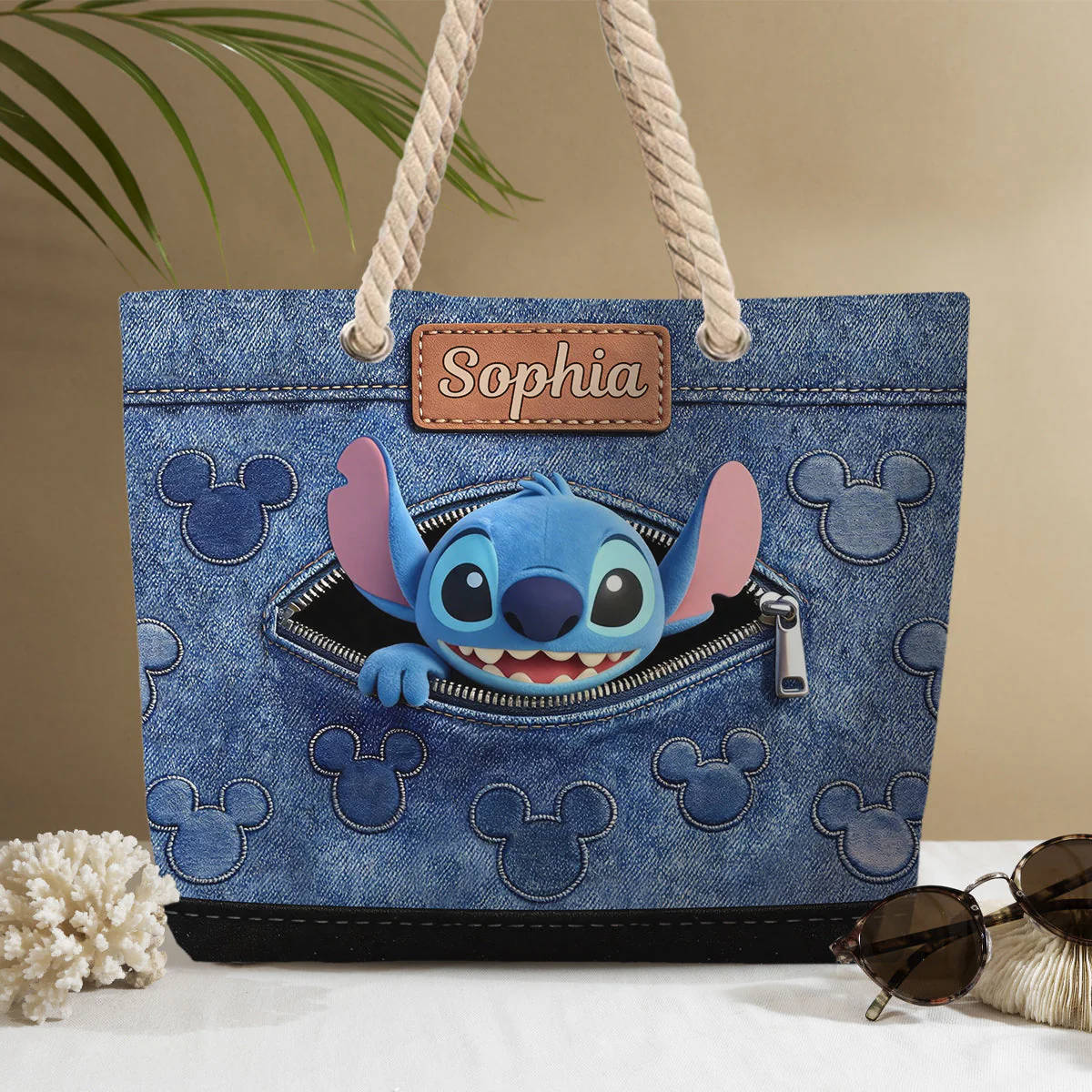 Ohana Means Family - Personalized Beach Bag - Vacation Gift For Movie Fans - Sti - Image 6
