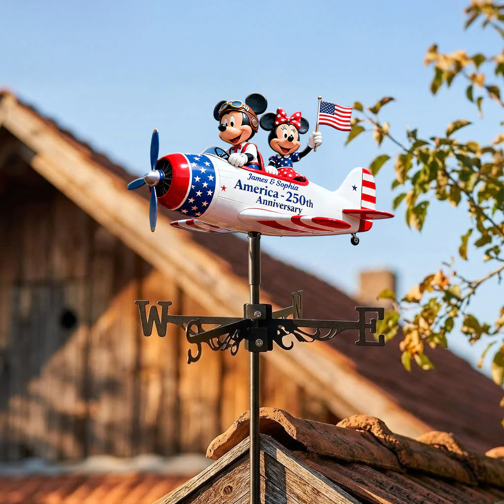 MkMo Celebrate 250 Years Of America - Personalized Weather Vane - Gift For Family, Patriots - Image 2
