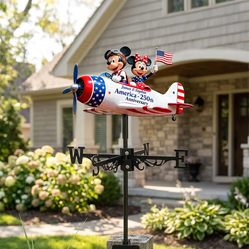 MkMo Celebrate 250 Years Of America - Personalized Weather Vane - Gift For Family, Patriots - Image 3