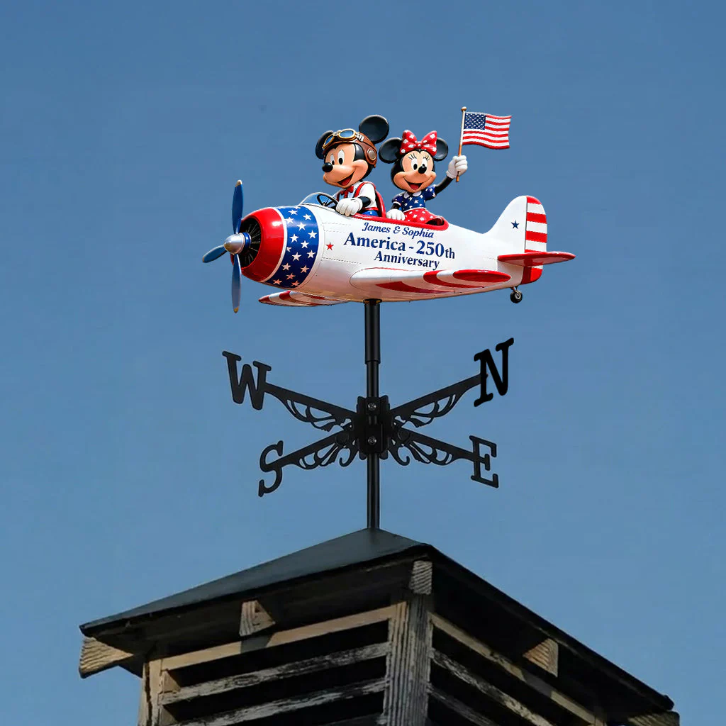 MkMo Celebrate 250 Years Of America - Personalized Weather Vane - Gift For Family, Patriots - Image 5