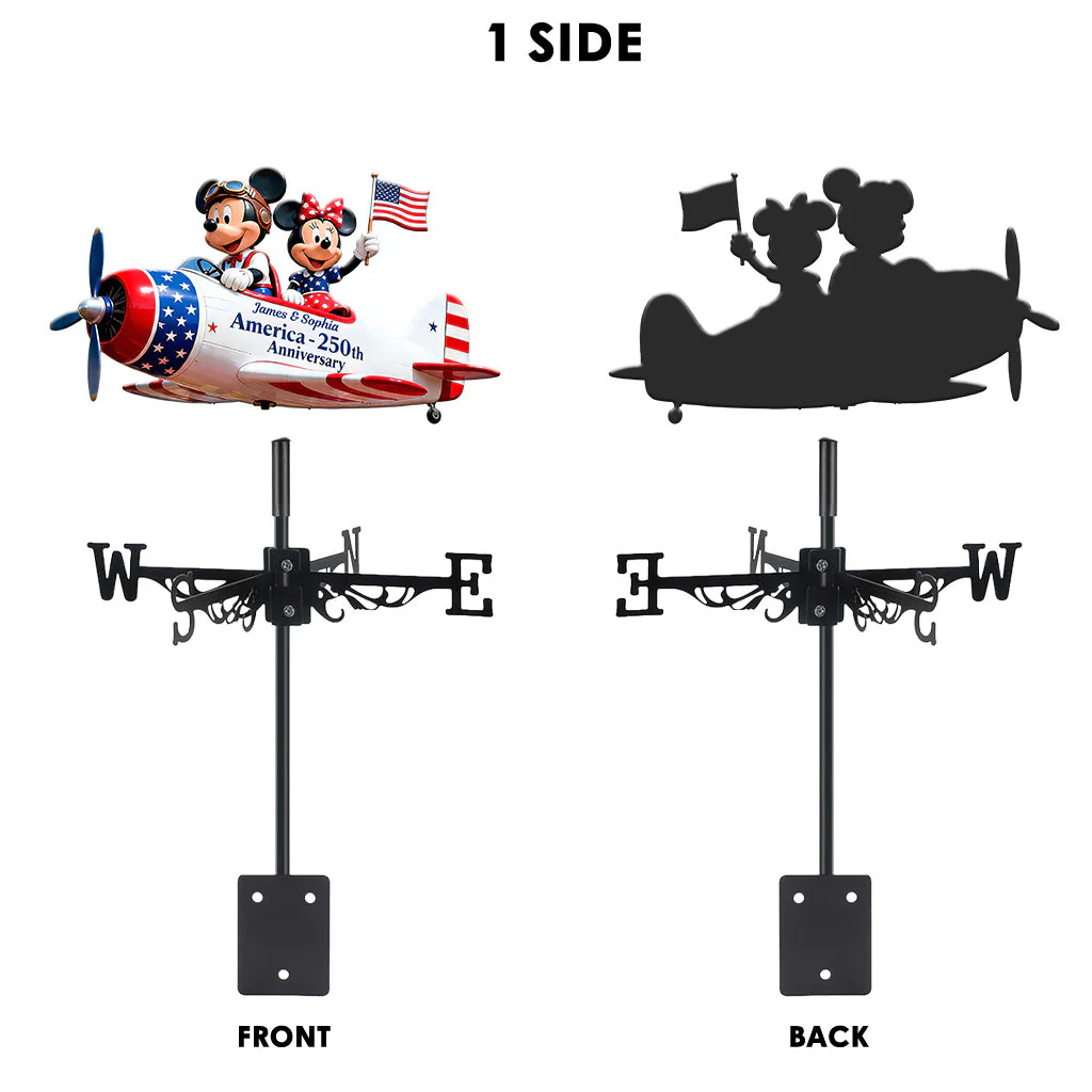 MkMo Celebrate 250 Years Of America - Personalized Weather Vane - Gift For Family, Patriots - Image 9