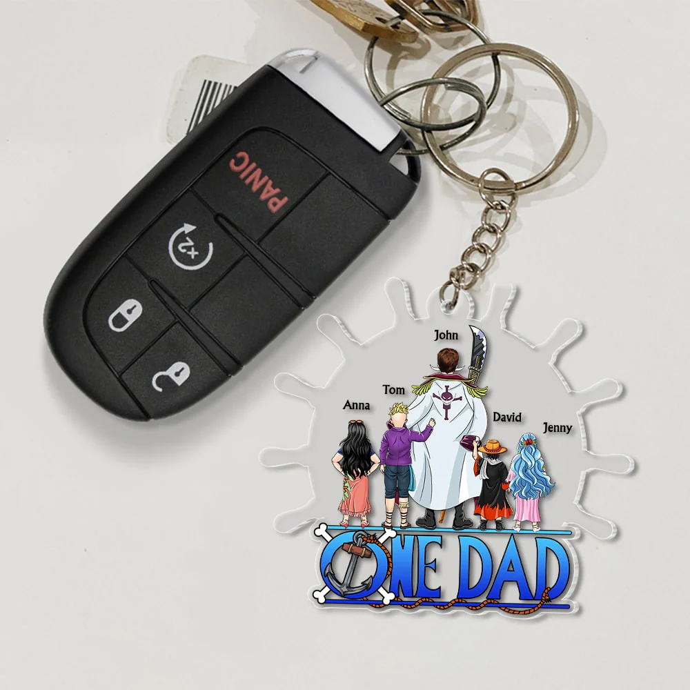 OnPi Pirate Adventure Best Dad In The Ocean - Personalized Acrylic Keychain - Gift For Dad, Fathers Day - CL11 NA94