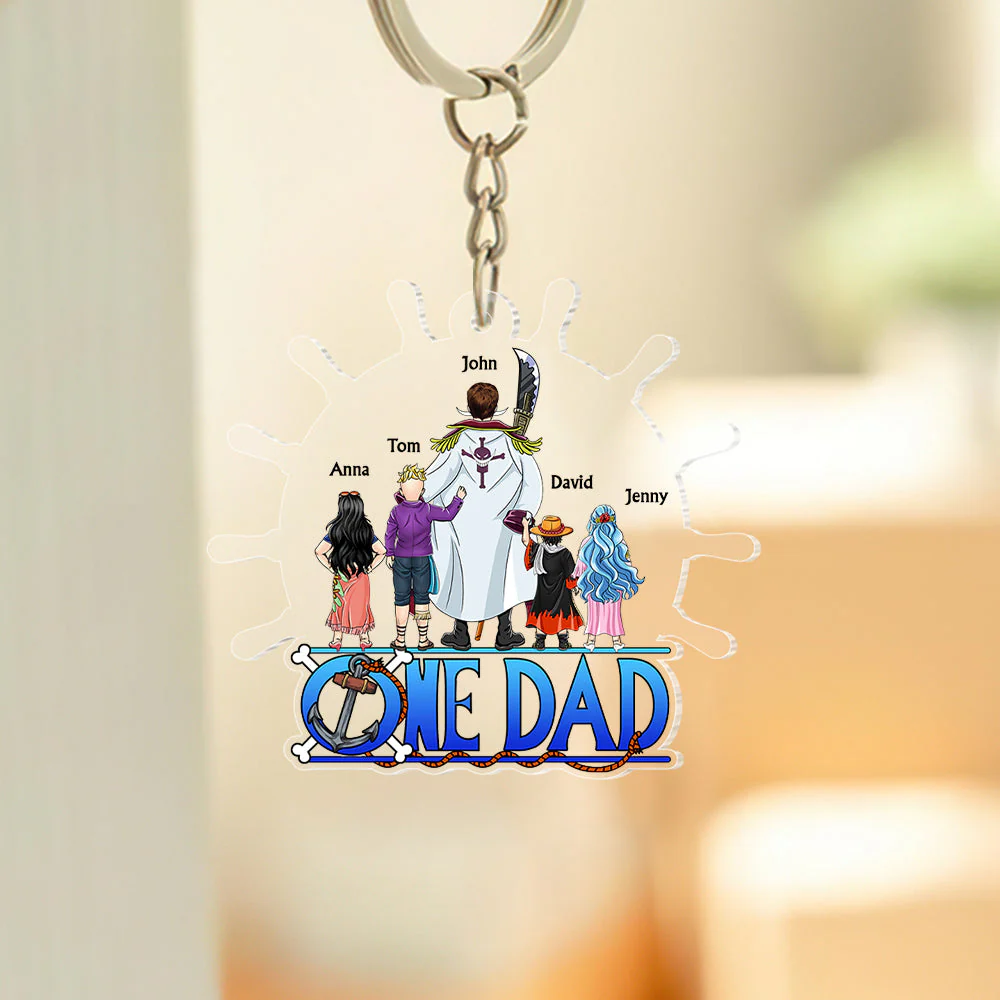 OnPi Pirate Adventure Best Dad In The Ocean - Personalized Acrylic Keychain - Gift For Dad, Fathers Day - CL11 NA94 - Image 3