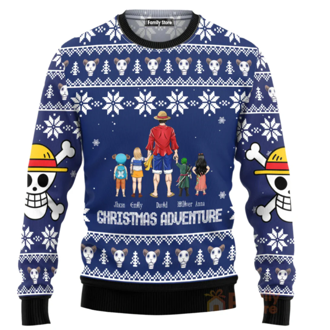 OnPi Pirate Adventure Family - Gift For Christmas - Personalized Ugly Sweatshirt - CL11 NH96