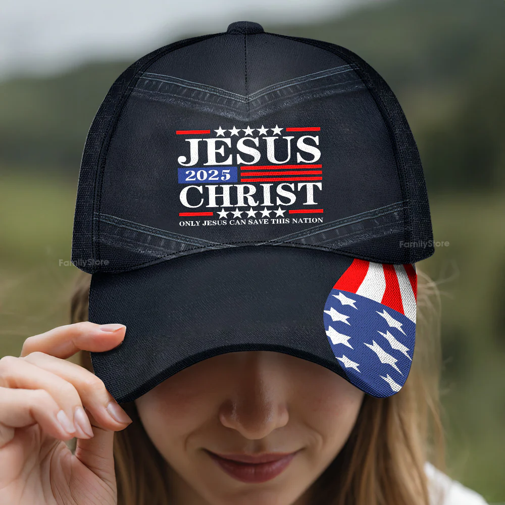 Only Jesus Can Save This Nation - Personalized Classic Cap - Image 3
