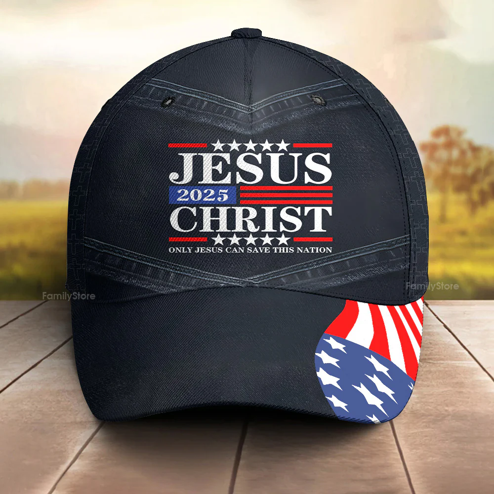 Only Jesus Can Save This Nation - Personalized Classic Cap - Image 4