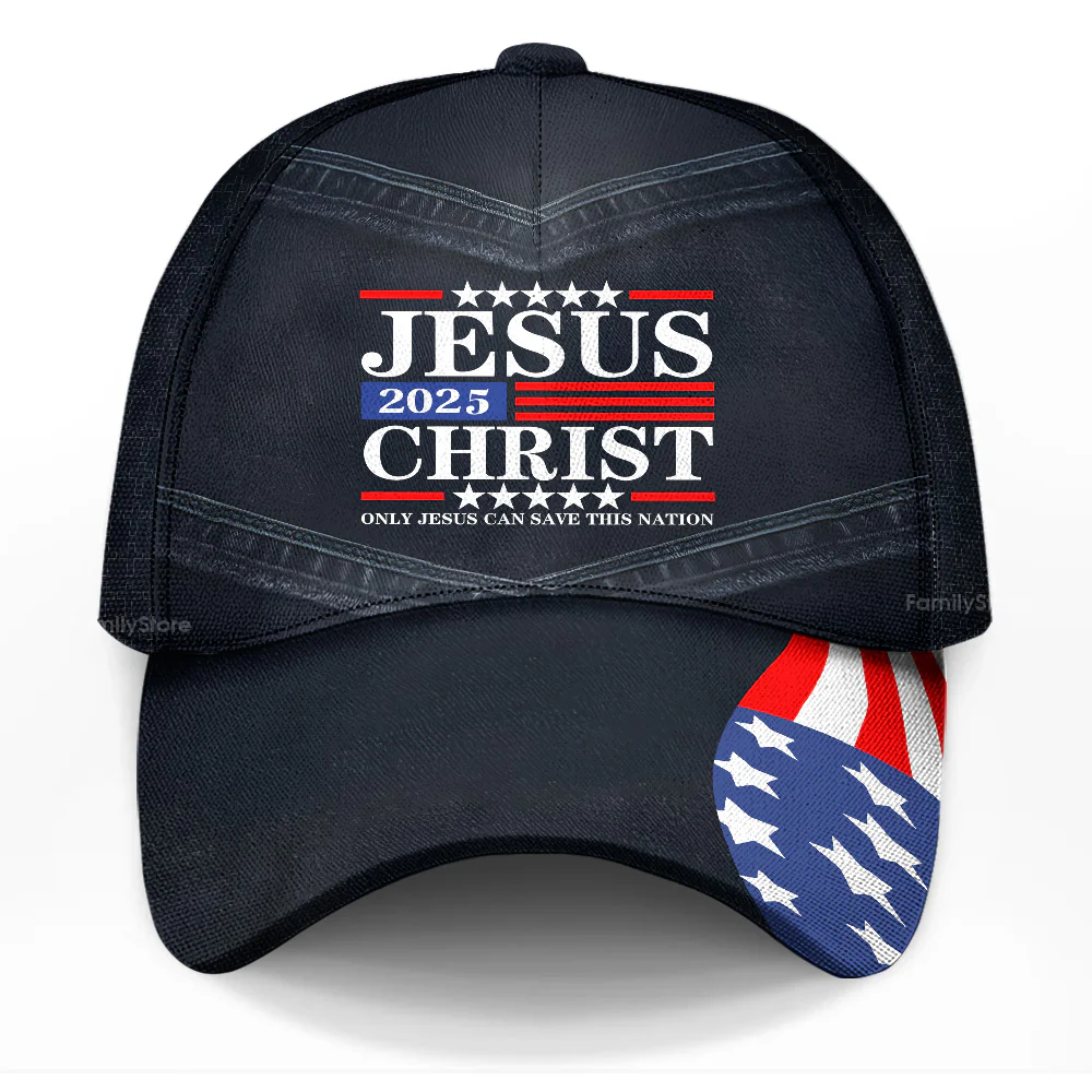 Only Jesus Can Save This Nation - Personalized Classic Cap - Image 5
