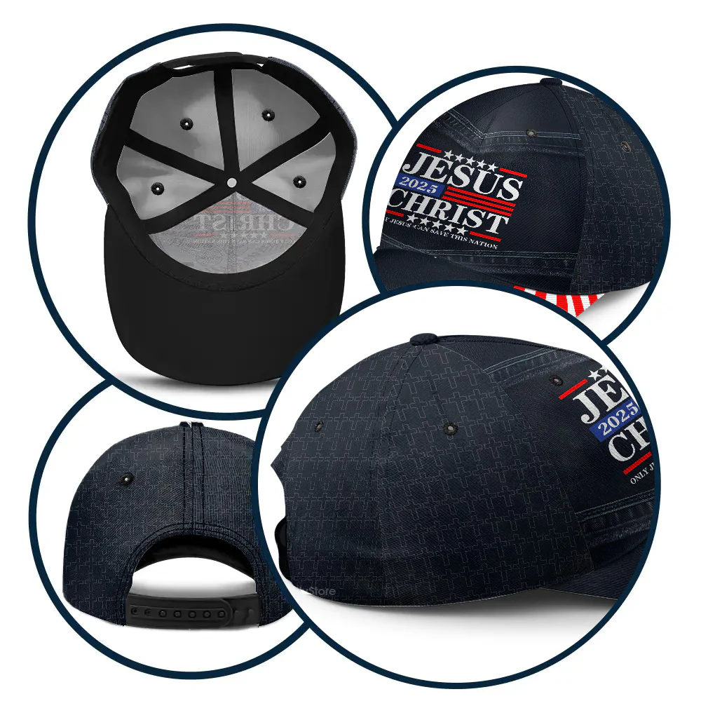 Only Jesus Can Save This Nation - Personalized Classic Cap - Image 8
