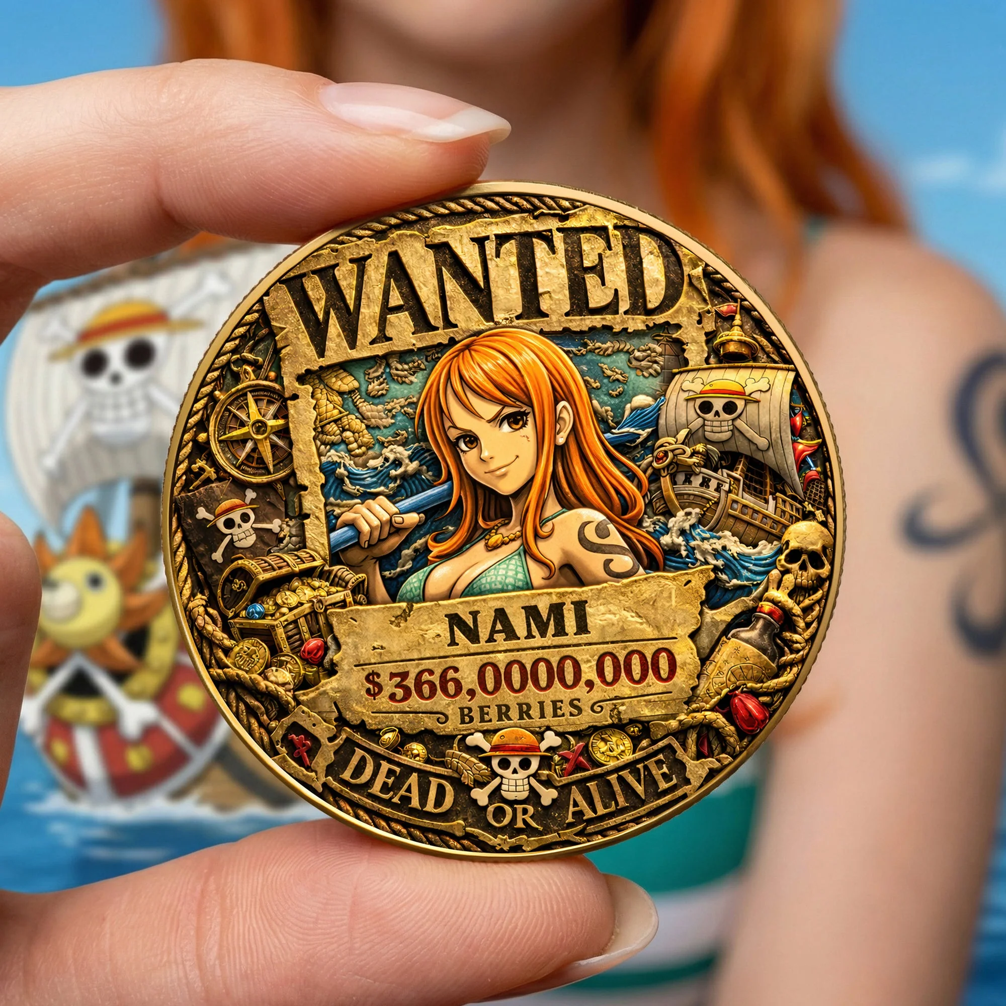 OnPi Adventures Characters - Personalized Metal Coin - Gift For Fan Movies HH01 - Image 3