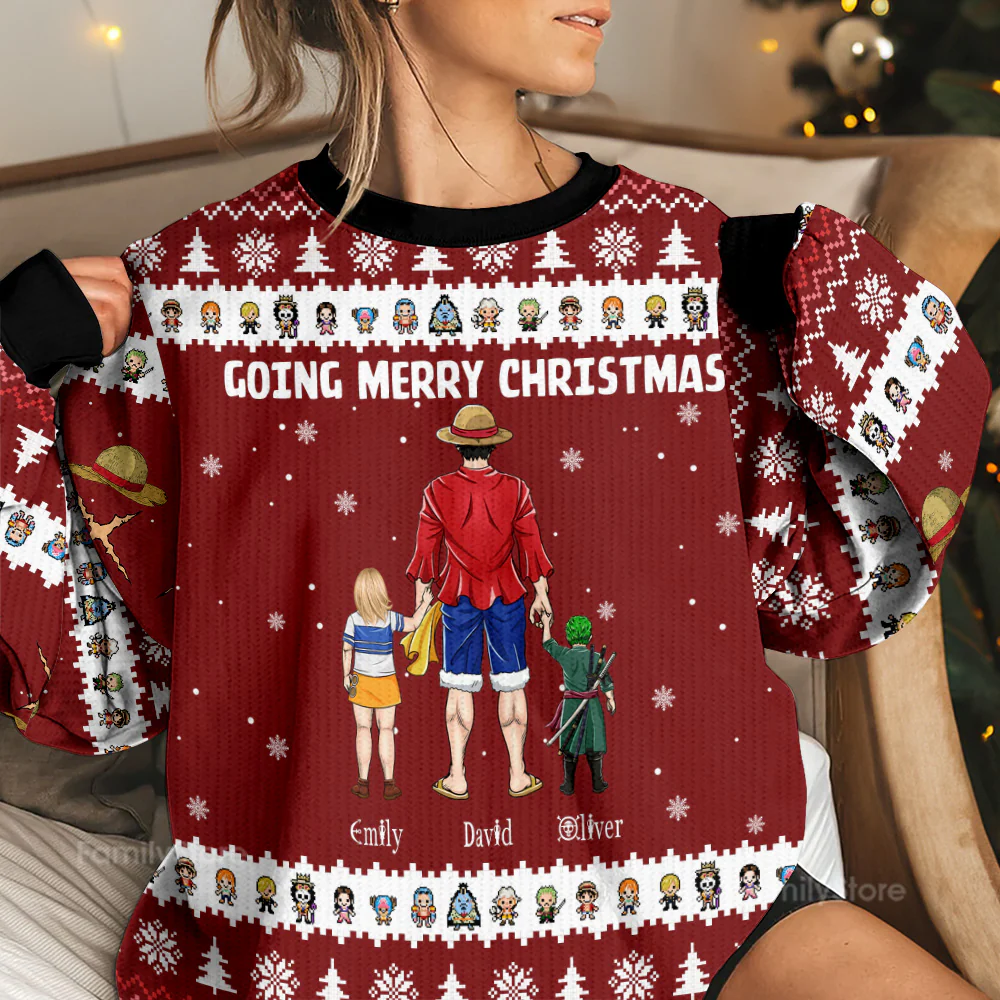 OnPi Going Merry Christmas - Personalized Ugly Christmas Sweater | CL11 NL122 - Image 2