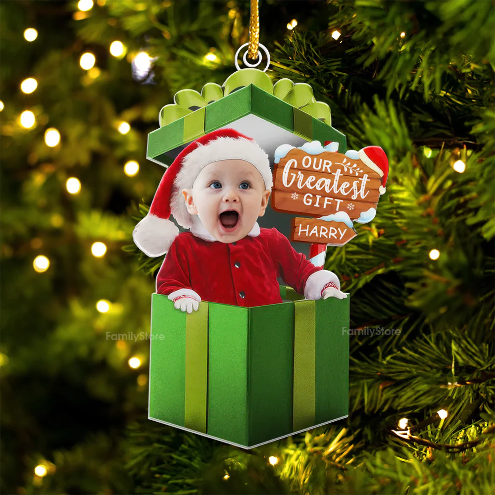 Our Greatest Gift - Gift For Family - Personalized Acrylic Ornament - Image 2