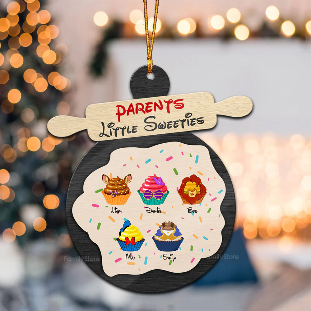 Parents Little Sweeties - Gift For Family - Personalized Wood Ornament - CL31 NA94 - Image 2
