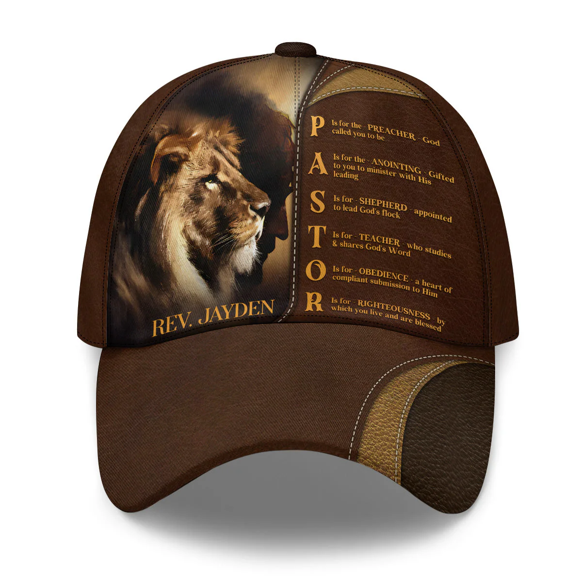 Pastor Preacher Anointing Shepherd Teacher Obedience Righteousness -Personalized Classic Cap