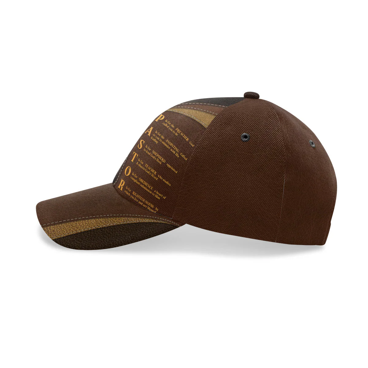 Pastor Preacher Anointing Shepherd Teacher Obedience Righteousness -Personalized Classic Cap - Image 3