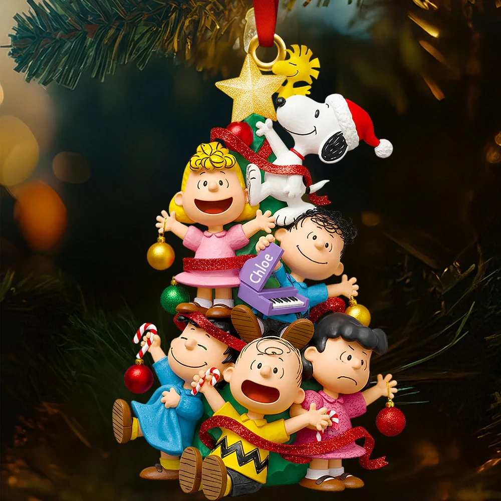 Peanu Friends Forever Christmas Tree - Personalized Acrylic Ornament - Christmas Gifts For Friends, Besties NL122 - Image 2