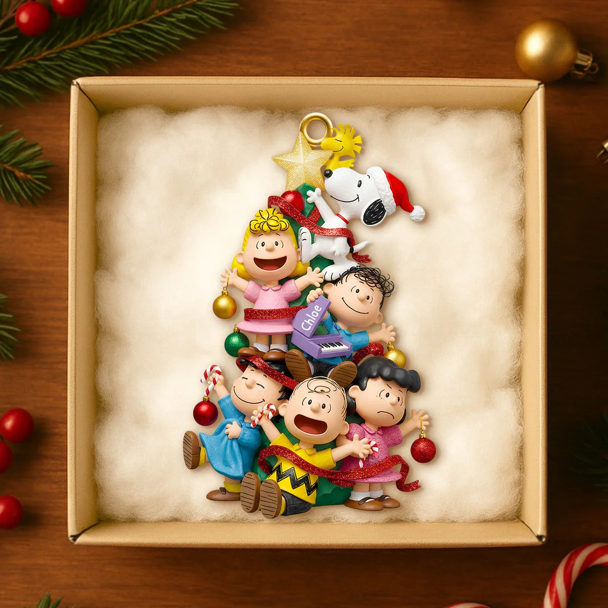 Peanu Friends Forever Christmas Tree - Personalized Acrylic Ornament - Christmas Gifts For Friends, Besties NL122 - Image 3