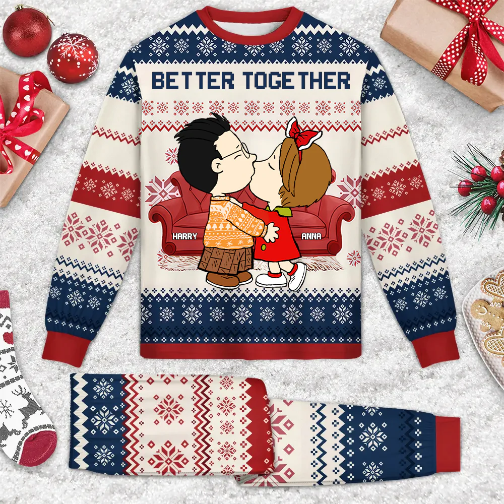 Peanut Better Together - Personalized Unisex Pajamas Set - Gift For Couple, Husband Wife - CL45 NA94