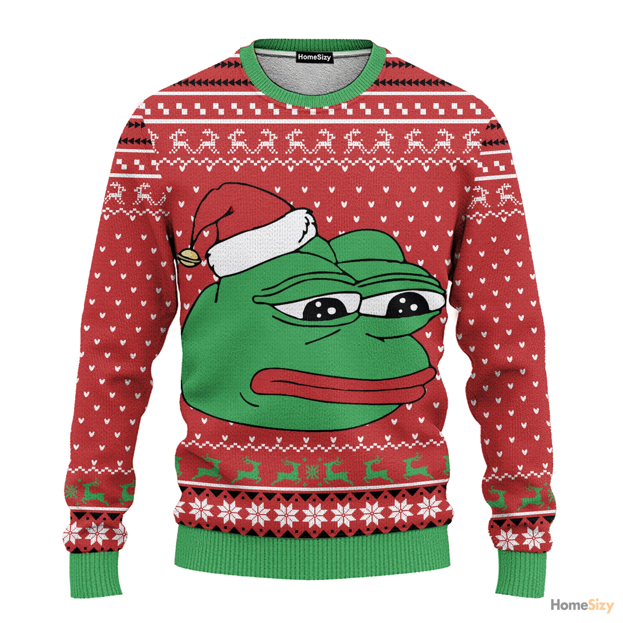 Pepe The Frog - Funny Ugly Sweatshirt - Best Gift For Christmas