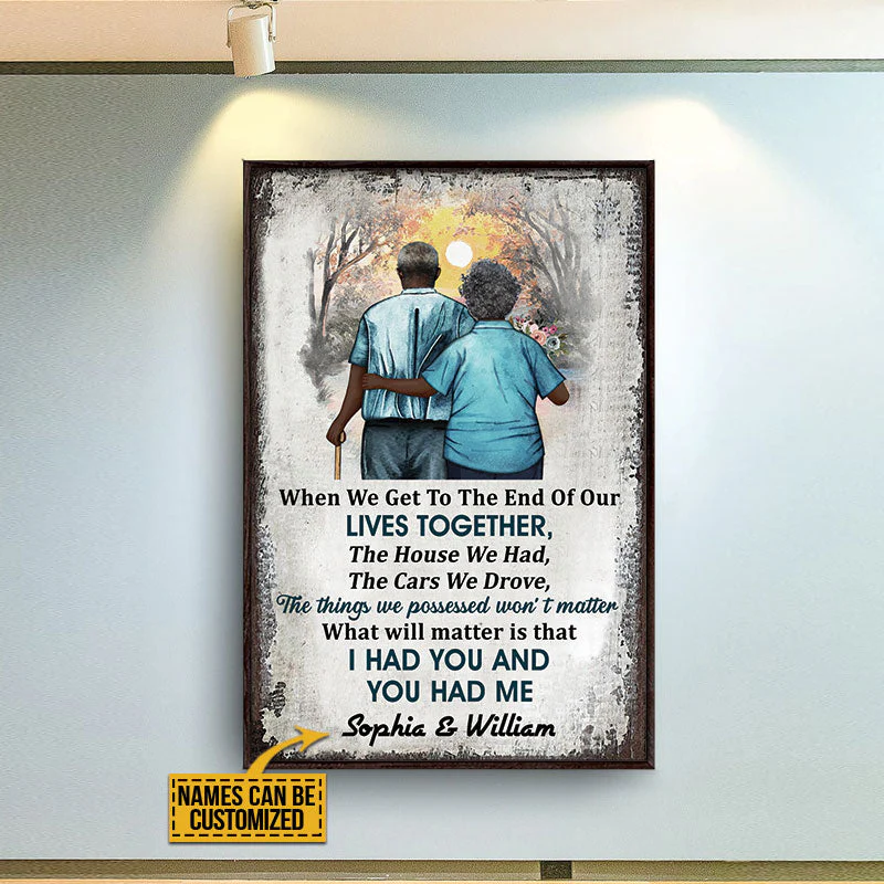 Personalized Africa Old Couple When We Get - Custom Poster Canvas | CL29 - Image 2
