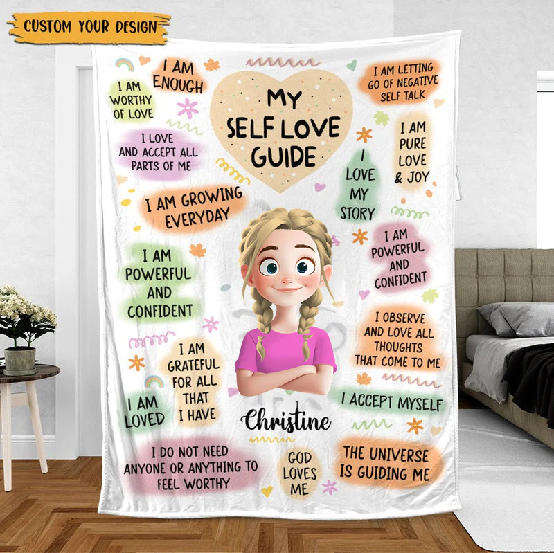 Personalized Blanket - My Self Love Guide - Best Gift For Birthday, Anniversary TD118 - Image 3
